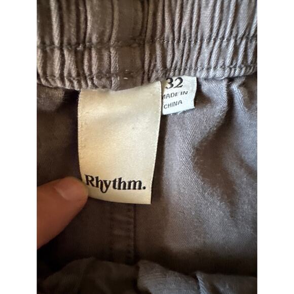 Rhythm Steel Gray M 6” Inseam Gym Shorts - Picture 2 of 6